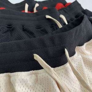 Nuevos pantalones cortos de baloncesto para hombre con cremallera y bordado, de malla de poliéster de alta calidad, de secado rápido, al por mayor, para sublimación. - Product Image 3