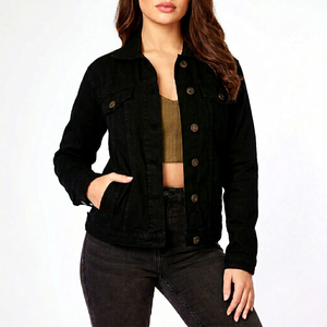 Women's Classic <b>Denim</b> <b>Jacket</b> Custom Casual Cotton Jean <b>Jacket</b> OEM ODM Manufacturing Service Wholesale Production - Product Image 1