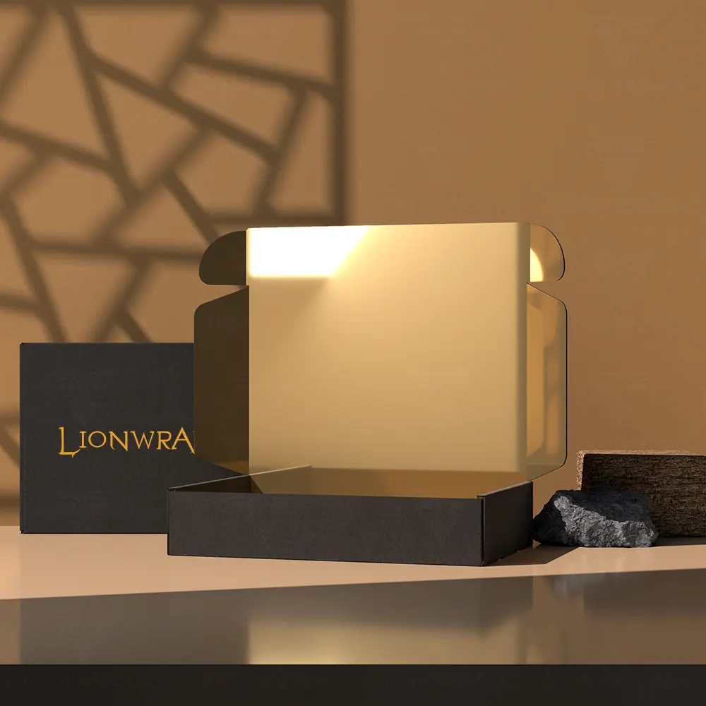 Lionwrapack sürdürülebilir ambalaj çözümü-giyim ve ayakkabı depolama için mükemmel özel Logo oluklu kutular