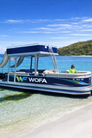 Bateau flottant robuste en aluminium de qualité marine soudé, 15-26 pieds, pour la pêche en lac