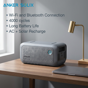 Station d'alimentation de secours domestique Anker SOLIX BP2000 2048Wh LiFePO4 certifiée CE RoHS 2400W pour charge solaire et coupures de courant - Product Image 1