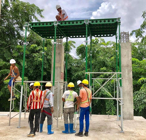 La costruzione in calcestruzzo prefabbricato verde della Perie forma il sistema d'acciaio della formatura del pavimento della lastra delle merci del pilastro con l'accessorio - Product Image 3