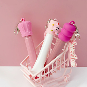 Estuche de Brillo Labial de Moda con Llavero, Soporte Portátil de Silicona para Lápiz Labial, Molde Personalizado para Bálsamo Labial, Envase Cosmético Personalizado - Product Image 1