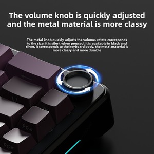 Wk68 RGB LED Backlit Mini cơ khí Bàn phím PBT Vật liệu giao diện USB New Gamer trục với Kailh thương hiệu trục cơ thể - Product Image 6