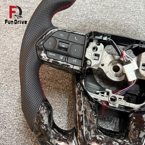 Volante de Cuero con Fibra de Carbono 3D de Bajo <span class=keywords><strong>Precio</strong></span> Directo de Fábrica, Mejora para <span class=keywords><strong>Toyota</strong></span> Hilux, Fortuner, Land Cruiser, <span class=keywords><strong>GR</strong></span>, <span class=keywords><strong>Toyota</strong></span> Previa - Product Image 3