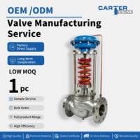Régulateur de pression auto-actif à bride DN50 DN80 avec tube d'impulsion externe, vanne de régulation de pression amont OEM ODM