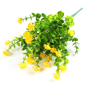 33Cm 7 Chi Nhánh Lá Faux Nhựa Cây Bunch Home Wedding Hotel Trang Trí Nhân Tạo Bạch Đàn Bush - Product Image 3