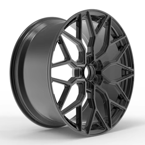 Jantes en alliage noir multi-rayons de 17/18/19/20 pouces 5x114.3 5X112 5X108 adaptées aux voitures de tourisme coréennes et allemandes - Product Image 3