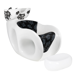 Gabbiano bianco malva per parrucchieri lavataggio Premium sedie da barbiere - Product Image 1