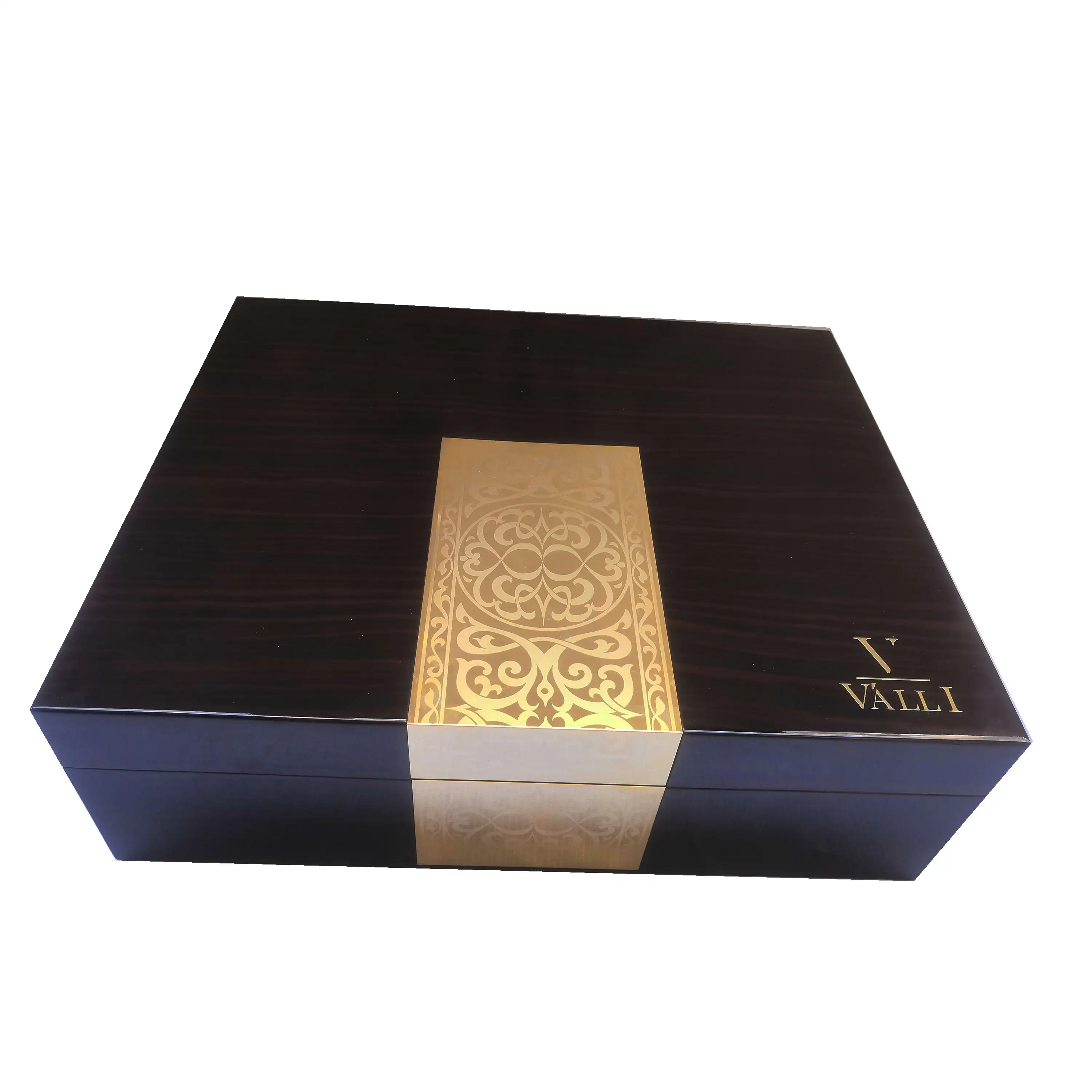 Custom Luxury Packaging Gift Box Mdf Spray Gloss Painting Wooden Packing Gift Set Box