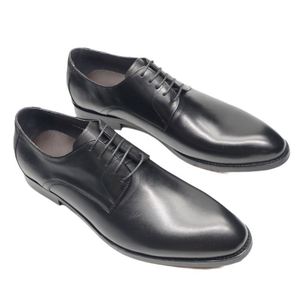 Chaussures Derby en cuir faites à la main haut de gamme pour hommes, à bout pointu, pour mariage, style britannique, décontractées ou formelles - Product Image 2