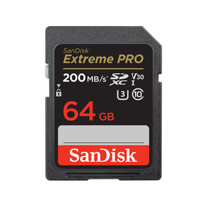64GB Extreme Pro <strong>SDXC</strong> UHS-I Memory Card, SD Card, 200MB/s, V30, U3, C10, SDSDXXU-064G-GN4IN - Product Image 1