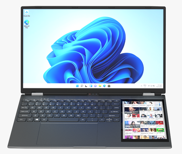 Latest 15.6 "+7" Dual-screen Intel Celeron N95 Laptop OEM 16gb Business Laptop DDR4 SSD 2TB Touch Laptop