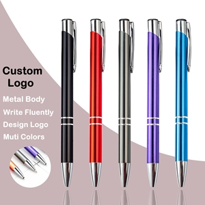 Bolígrafo de Gel de Aluminio de Lujo Personalizado, Punta de 1.0 mm, Tinta Negra y Azul, Regalo Promocional de Navidad para Empresas, Logotipo Personalizado - Product Image 1