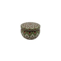 Boîte d'emballage pour bougie parfumée, récipient en étain réutilisable, pot en fer blanc de haute qualité, finition brillante et bouchon à vis en or rose, personnalisable