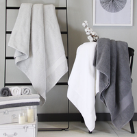 Ensemble de serviettes de bain d'hôtel en coton 100% avec ions d'argent antimicrobiens, antibactériennes, résistantes aux odeurs, super douces, absorbantes, linge d'hôtel de luxe