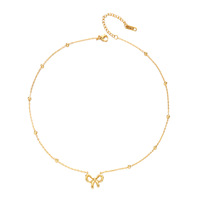 Collier pendentif cœur plaqué or 18 carats promotionnel, chaîne en acier inoxydable 316L étanche, bijoux délicats et élégants pour femmes