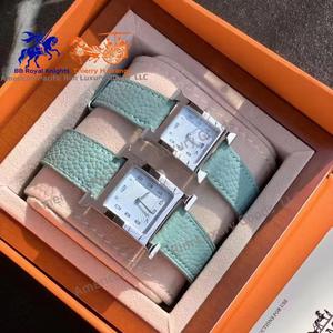 Reloj de Cuarzo Ronda de Lujo para Mujer, con Correa de Cuero Italiano y Acero Inoxidable, Diseño Deportivo con Esfera Cuadrada, Resistente al Agua - Product Image 1