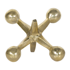 Scultura Decorativa Moderna in Metallo Dorato, Ornamento d'Arredo per Soggiorno o Bagno - Product Image 3