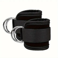 Sangles de cheville en néoprène en cuir personnalisées réglables exercice Fitness sangles de cheville de gymnastique rembourrées pour Machines à câble