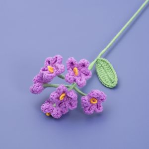 Ramo de flores de ganchillo hecho a mano de alta calidad para decoración del hogar, regalo de San Valentín, regalo de San Valentín, no <span class=keywords><strong>me</strong></span> olvides - Product Image 2