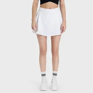 SILUO New Design Lulu Tennis Skirts Custom Size Xxxl Womens Golf Skirts Pleated Sports Skirt With Pockets