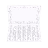 Barquettes en plastique PET recyclé pour œufs de caille, 12 ou 24 alvéoles, emballage pour œufs de caille, boîte à clapet, plateau à 12 ou 24 trous