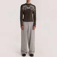 Pantalon de Jogging Sur Mesure Essentiels Homme, Fabricant Pantalons Molleton Empilés en Coton, Ample, en Molleton Bouclette, Coupe Large Évasée