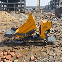 KC500 500kg Mini-Raupendumper Euro 5 Koop Dieselmotor Hydraulischer Selbstentlader Kleiner Kettentransporter für Landwirtschaft und Bau