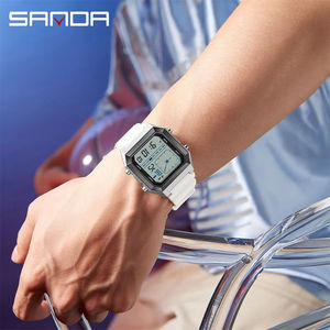 SANDA 6307 Nuevo Reloj Electrónico Deportivo para Hombre, Digital, Multifuncional, con Luz Nocturna, Temporizador, Calendario, Resistente al Agua, para Estudiantes - Product Image 6