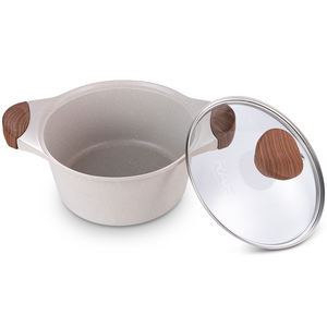 RAF 5 Piece <strong>Cookware</strong> Set Juego De Cocina with Non Stick Coating Glass Lids Metal Handles Compatible with Most <strong>Hob</strong> Types - Product Image 1