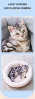 Coussin pour chien et chat confortable et amélioré, avec fond imperméable, pour un sommeil réparateur et un soulagement orthopédique