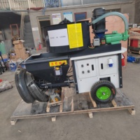 Machine à projeter du mortier de haute qualité à moteur diesel avec pompe certifiée CE ISO, trémie de 100 L, portée verticale de 20 m, portée horizontale de 30 m