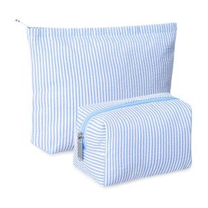 Ensemble de trousses de toilette en velours côtelé, plusieurs tailles, pochette à fermeture éclair, trousse de maquillage portable, résistante à l'usure, sac de rangement de voyage pour cosmétiques - Product Image 2