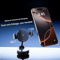 Support de téléphone portable pliable télescopique amélioré avec ventouse renforcée à 360° pour tableau de bord de voiture