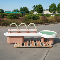 Table d'activités pour enfants faite à la main en résine de couleur macaron, durable, écologique, multifonctionnelle, pour le salon