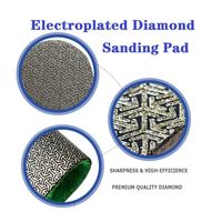 Tampons de polissage diamantés de qualité industrielle de 2/3/4/5/6 pouces pour le polissage du métal/verre/porcelaine/céramique
