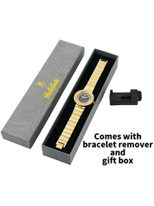 Nouvelle montre pour femme YaLaLuSi 2026 avec cadran doré, montre de luxe à quartz pour femme, cadeau parfait pour les femmes, accessoire de montre - Product Image 6