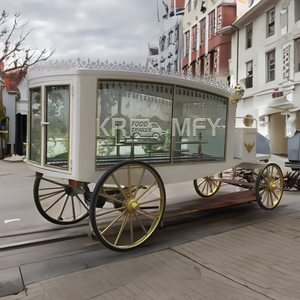 Carroza Fúnebre de Lujo Antigua con Tracción de Caballos, Remolque Eléctrico para Eventos Especiales y Transporte Funerario - Product Image 1