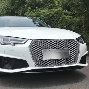 Grille chromée en matériau ABS de haute qualité pour Audi A4 S4 2017-2019 Grille de style RS4 entrepôt américain - Product Image 5