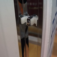 Vente en gros Porte coulissante de douche moderne en plexiglas 304 en acier inoxydable avec cadre pour salle de bain, hôtel, plateau en pierre artificielle