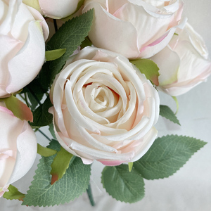 <span class=keywords><strong>MR</strong></span>-0007 Flores Artificiales al por Mayor, Rosas de Seda, Ramo de Rosas Artificiales para Boda, San Valentín, Decoración del Hogar - Product Image 1