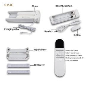ستائر كهربائية مدمجة بالجملة مع محركين وبطارية ليثيوم داخلية، ستائر تعتيم على شكل خلية النحل - Product Image 5