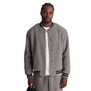 Sweat à capuche en tricot à col rond avec motif universitaire tendance personnalisé, logo personnalisé, motif contrasté, manches longues, veste universitaire - Product Image 1
