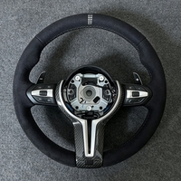 Volant en cuir pour BMW Série 3 et 5, modèles M3, M4, M5, M6, F30, F10, F12, F15, F36, F01, F20, F22, F25, F31, F32, E60, E70, E71, E90, X6, X3, X5