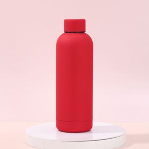 Wholesale Rubber Painting Vacuum <b>Thermos</b> <b>Bottle</b> Custom Logo American Style Small Mouth Sports Water <b>Bottle</b> With Carry Strap - Product Image 3
