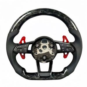 Volant en fibre de carbone véritable pour <span class=keywords><strong>Audi</strong></span> A6 S6 RS6 A7 C8 R8 B8 B9 Q7 S7 RS7 A8 S8 RS Sportback <span class=keywords><strong>S</strong></span>-<span class=keywords><strong>Line</strong></span> - Vente en gros - Product Image 1