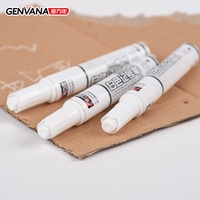 Marqueur permanent GENVANA 2.0mm à bout rond et pointe à pression, couleur blanche, pour bricolage/art/industrie, fabricant OEM/ODM en gros