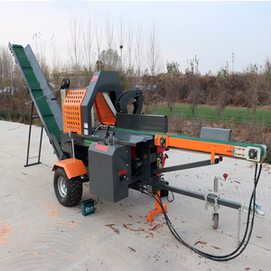 20 Ton Gasoline Hydraulic Wood Log Horizontal Splitting <b>Machine</b> Fast Firewood Processor - Product Image 3
