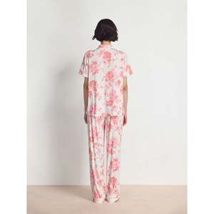 Sexy Floral Pajamas Women's Sleepwear Vietnam Custom Women's Bamboo Pajamas Summer Pyjamas Lounge Wear Women Sets Wholesale - Product Image 4